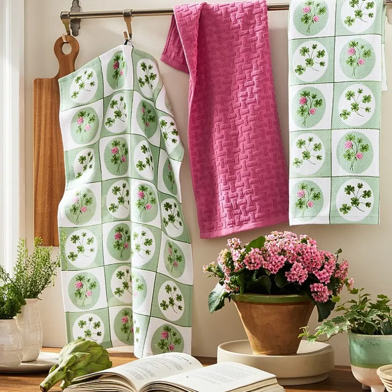Town And Country Clover Windows 3-pc. Kitchen Towel Set