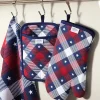 Town And Country Patriotic Plaid 4-pc. Kitchen Towel Set