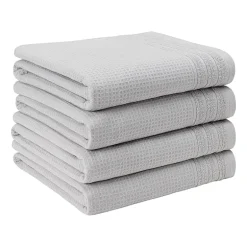 Town And Country Small Waffle Woven Terry Stripe 4-pc. Quick Dry Bath Towel Set