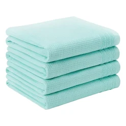Town And Country Small Waffle Woven Terry Stripe 4-pc. Quick Dry Bath Towel Set