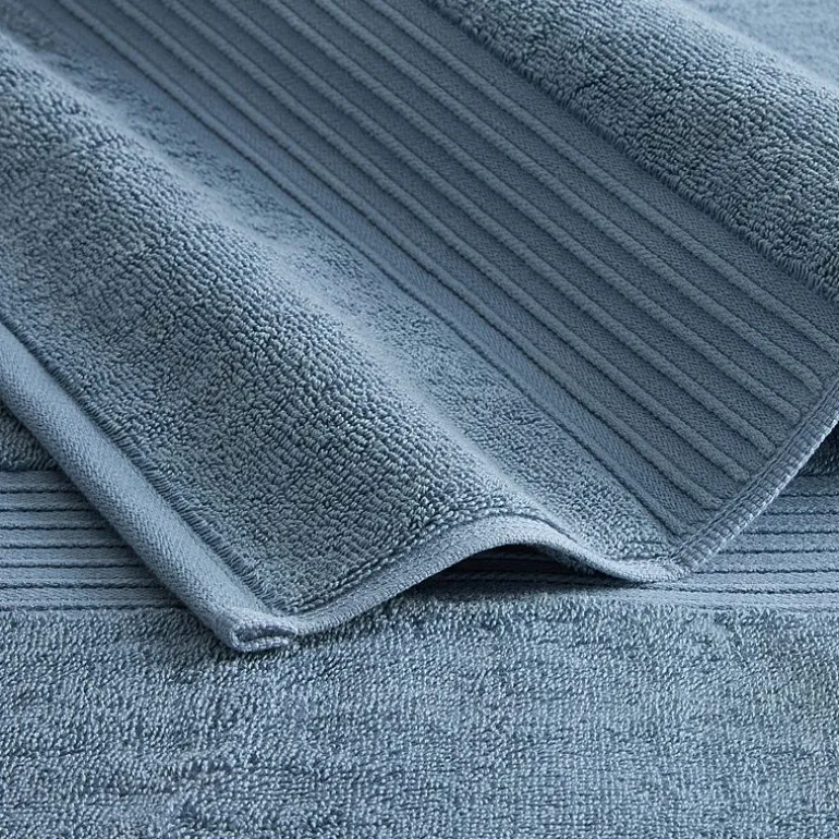 Town And Country Solid Dobby Border 4-pc. Quick Dry Bath Towel Set
