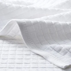 Town And Country Windowpane Textured 4-pc. Quick Dry Bath Towel Set