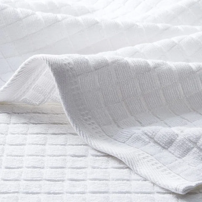 Town And Country Windowpane Textured 4-pc. Quick Dry Bath Towel Set