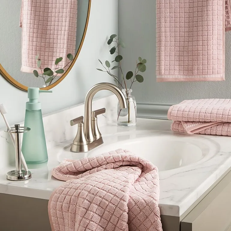 Town And Country Windowpane Textured 4-pc. Quick Dry Bath Towel Set