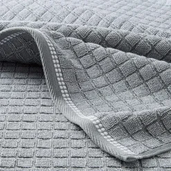 Town And Country Windowpane Textured 4-pc. Quick Dry Bath Towel Set