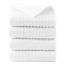 Town And Country Windowpane Textured 4-pc. Quick Dry Bath Towel Set