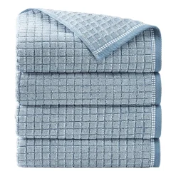 Town And Country Windowpane Textured 4-pc. Quick Dry Bath Towel Set