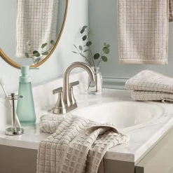 Town And Country Windowpane Textured 4-pc. Quick Dry Bath Towel Set