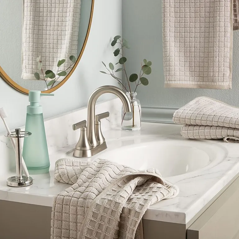 Town And Country Windowpane Textured 4-pc. Quick Dry Bath Towel Set