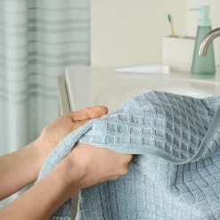 Town And Country Windowpane Textured 4-pc. Quick Dry Bath Towel Set