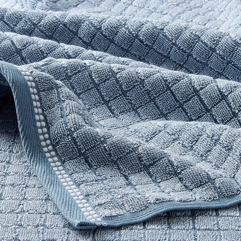 Town And Country Windowpane Textured 4-pc. Quick Dry Bath Towel Set