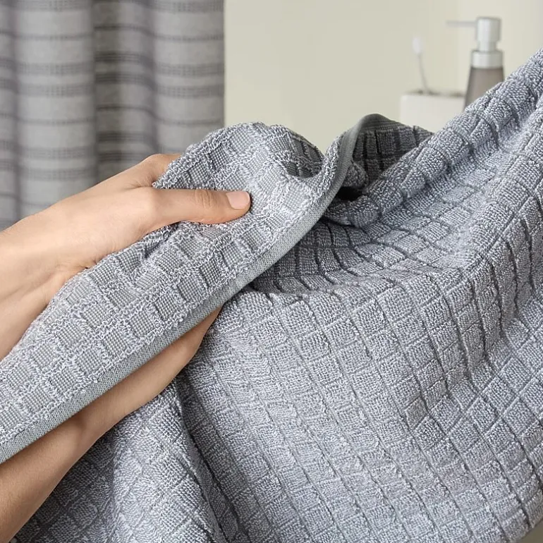 Town And Country Windowpane Textured 4-pc. Quick Dry Bath Towel Set