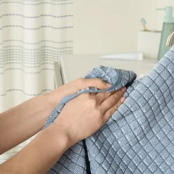Town And Country Windowpane Textured 4-pc. Quick Dry Bath Towel Set
