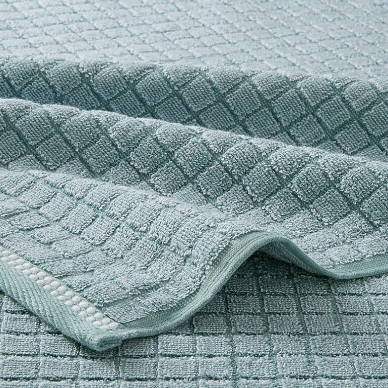 Town And Country Windowpane Textured 4-pc. Quick Dry Bath Towel Set