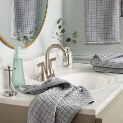 Town And Country Windowpane Textured 4-pc. Quick Dry Bath Towel Set
