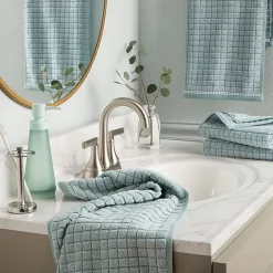 Town And Country Windowpane Textured 4-pc. Quick Dry Bath Towel Set