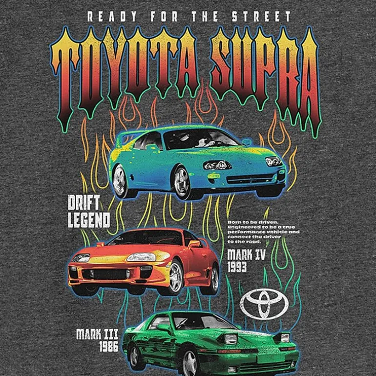 Toyota Mens Crew Neck Short Sleeve Regular Fit Graphic T-Shirt