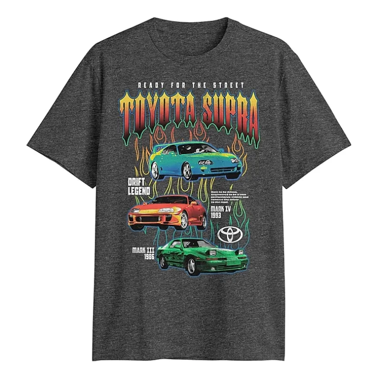 Toyota Mens Crew Neck Short Sleeve Regular Fit Graphic T-Shirt