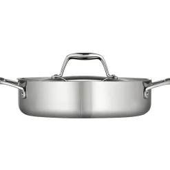 Tramontina Gourmet Tri-Ply Clad 18/10 Stainless Steel Induction-Ready Braiser with Lid