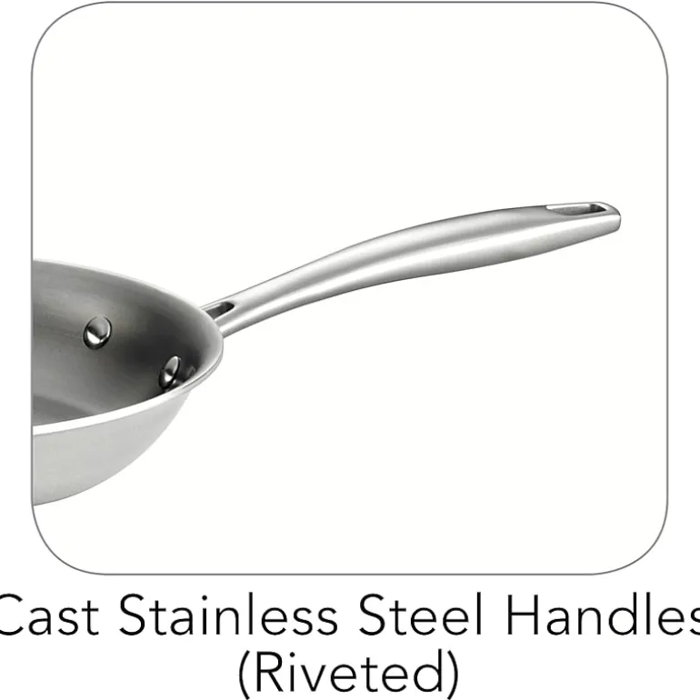 Tramontina Gourmet Tri-Ply Clad Stainless Steel Induction-Ready Fry Pan