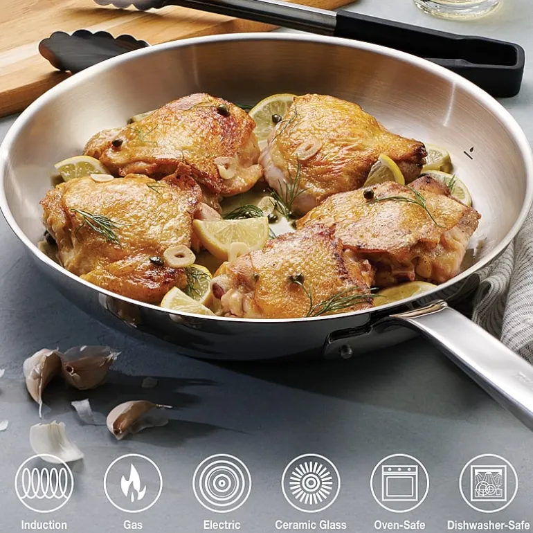 Tramontina Tempo Tri-Ply Stainless Steel 10-pc. Cookware Set