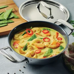 Tramontina Utsava Stainless Steel 1.7-qt. Covered Kadai