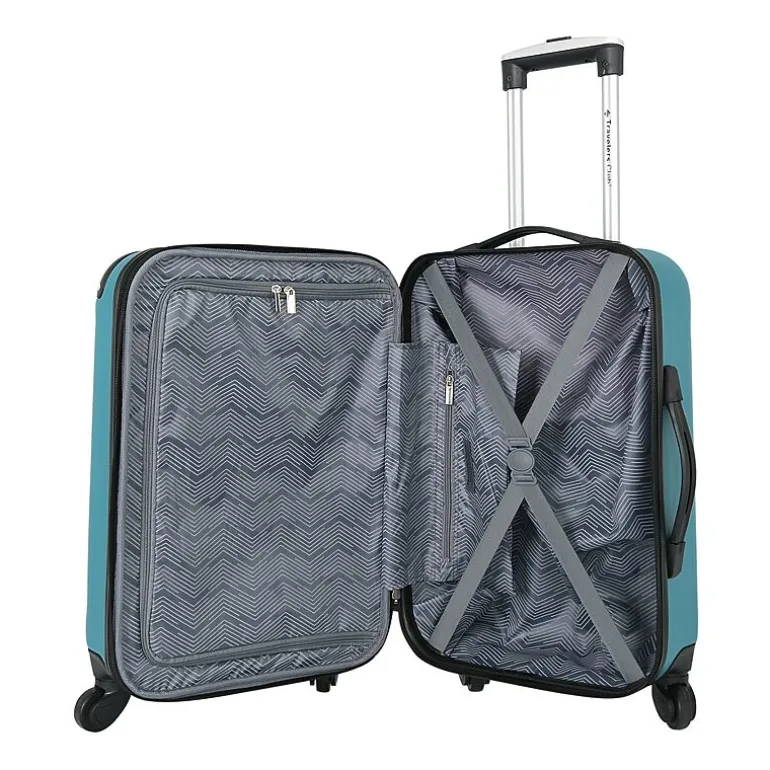 Travelers Club Chicago 20 Inch Hardside Expandable Lightweight Carry-On Spinner Luggage
