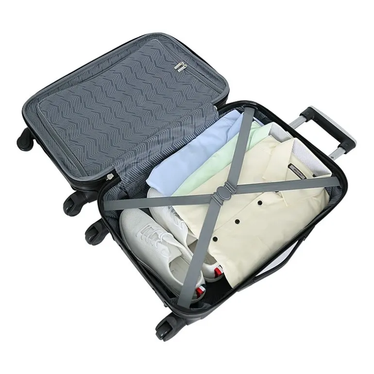 Travelers Club Chicago 20 Inch Hardside Expandable Lightweight Carry-On Spinner Luggage