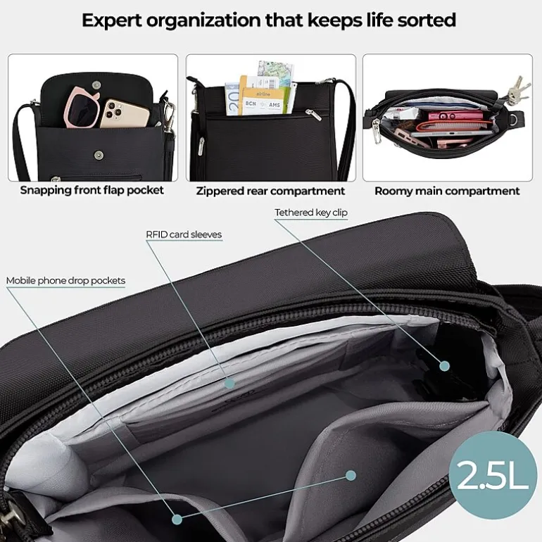 Travelon Anti-theft Classic Mini Shoulder Bag
