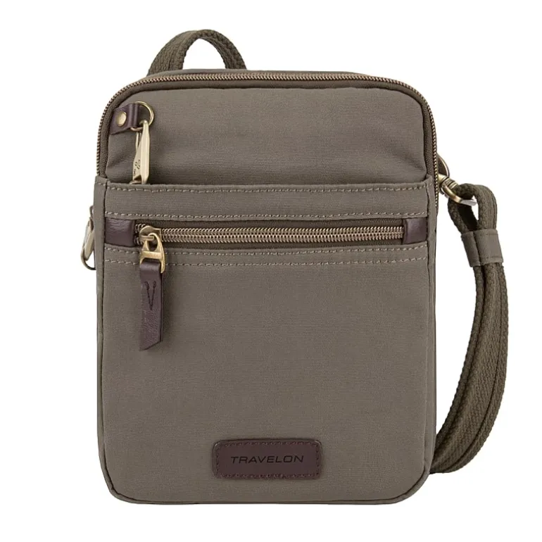 Travelon Anti-Theft Courier Small Slim Crossbody Bag