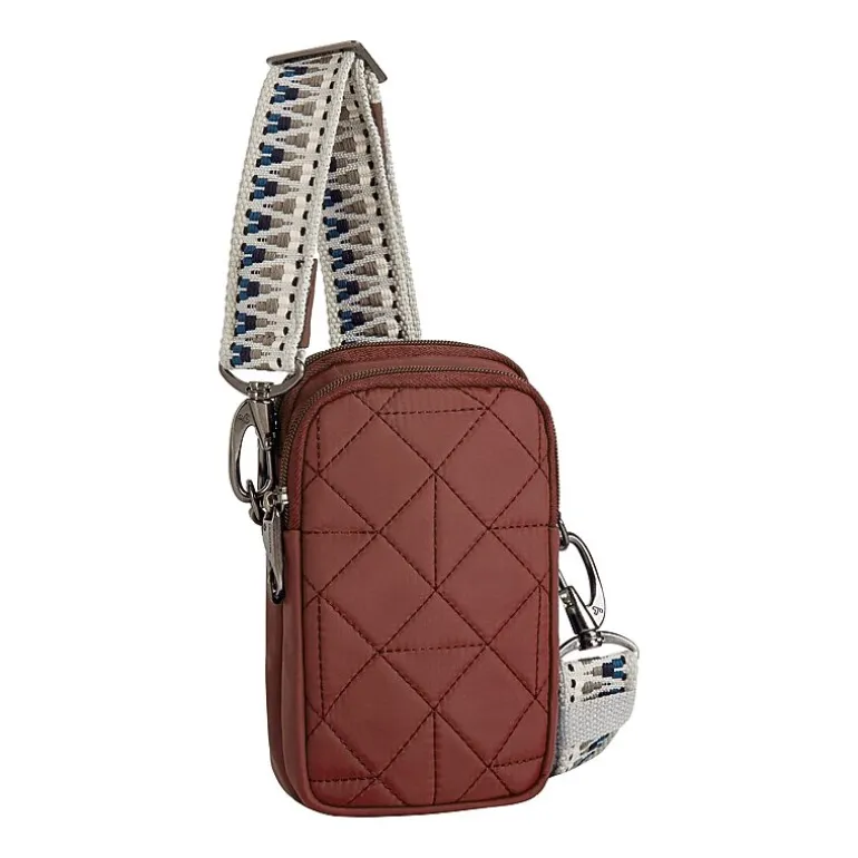 Travelon Boho Anti-Theft 2 Compartment Phone Crossbody