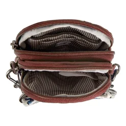 Travelon Boho Anti-Theft 2 Compartment Phone Crossbody