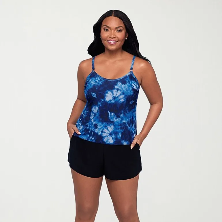 Trimshaper Womens Americana Swim Romper