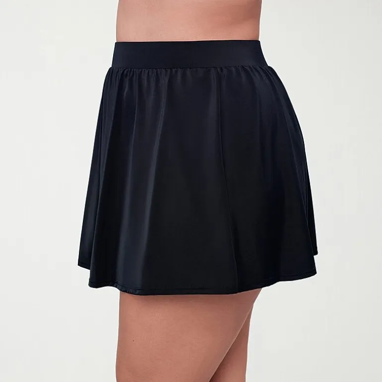 Trimshaper Womens Plus Swim Skirt
