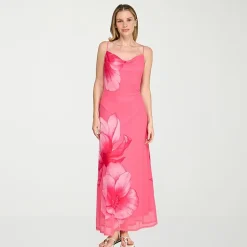 Trixxi Womens Juniors Sleeveless Floral Slip Dress
