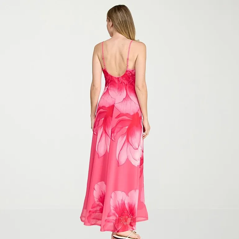 Trixxi Womens Juniors Sleeveless Floral Slip Dress