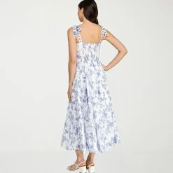 Trixxi Womens Juniors Sweetheart Neck Sleeveless Floral A-Line Dress