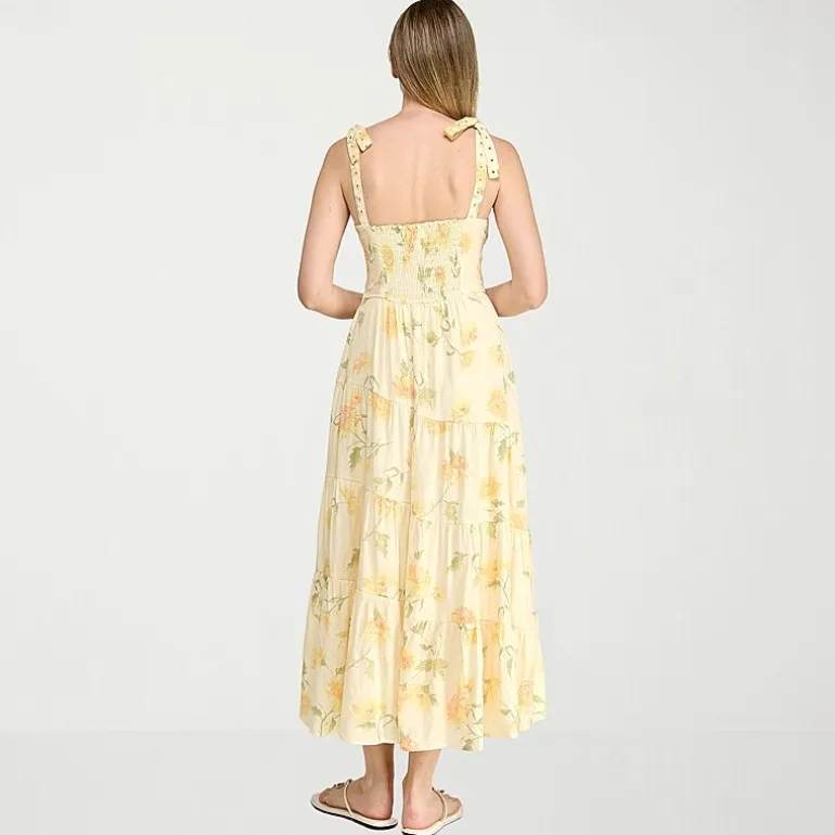 Trixxi Womens Juniors Sweetheart Neck Sleeveless Floral A-Line Dress
