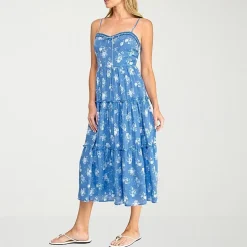 Trixxi Womens Juniors Sweetheart Neck Sleeveless Floral A-Line Dress