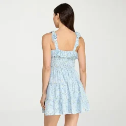 Trixxi Womens Juniors Sweetheart Neck Sleeveless Floral Fit + Flare Dress