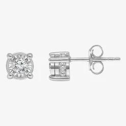 Tru Miracle 1/2 CT. T.W. Lab-Grown White Diamond 10K Gold 5.8mm Stud Earrings