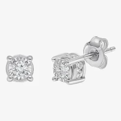 Tru Miracle 1/2 CT. T.W. Lab-Grown White Diamond 10K Gold 5.8mm Stud Earrings