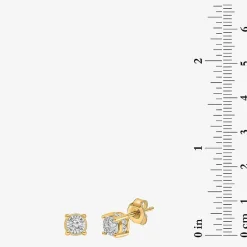 Tru Miracle 1/2 CT. T.W. Lab-Grown White Diamond 10K Gold 5.8mm Stud Earrings