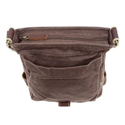 TSD Brand Atona Classic Flap Crossover Messenger Bag