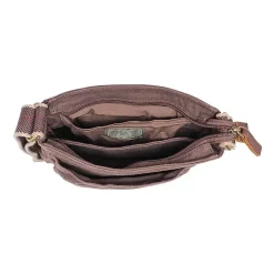 TSD Brand Atona Classic Flap Crossover Messenger Bag