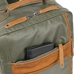 TSD Brand Madrone Coated Canvas Unisex Adult Backpack