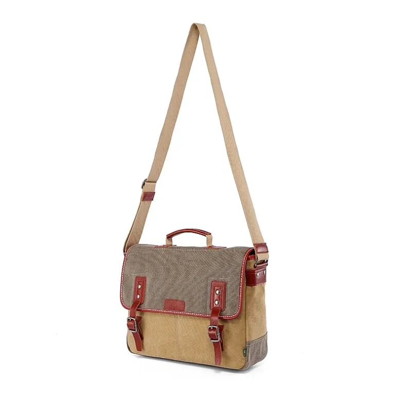 TSD Brand Mountain Wood Messenger Bag