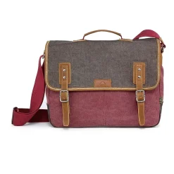 TSD Brand Mountain Wood Messenger Bag
