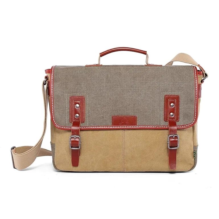 TSD Brand Mountain Wood Messenger Bag