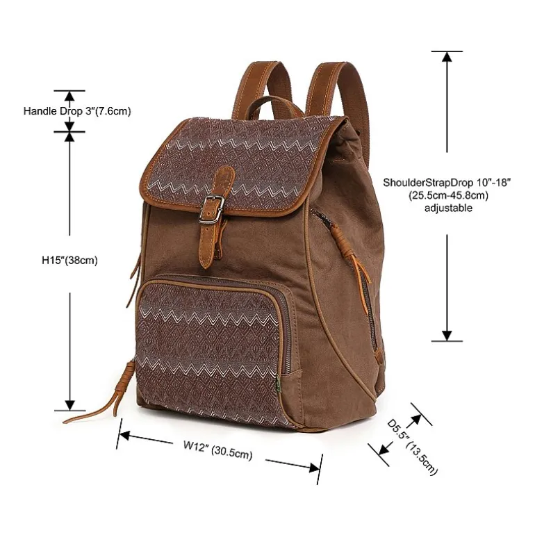 TSD Brand Oak Hill Unisex Adult Backpack